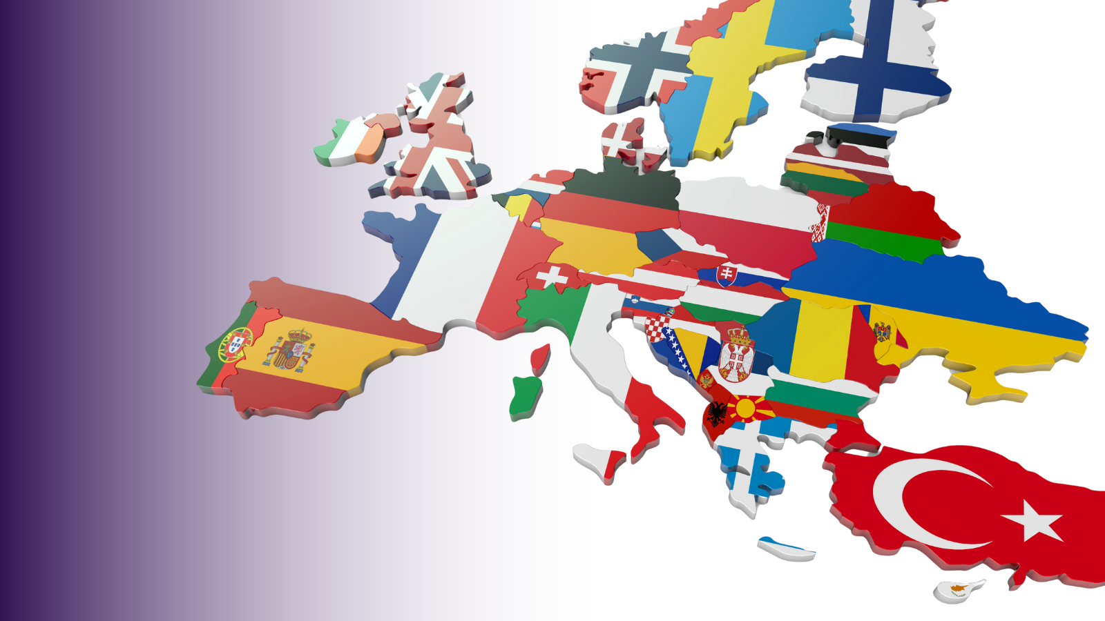 European flags representing European Day of languages