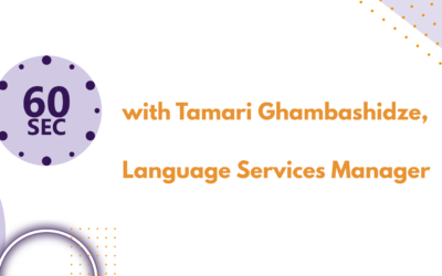 60 seconds with Tamari Ghambashidze