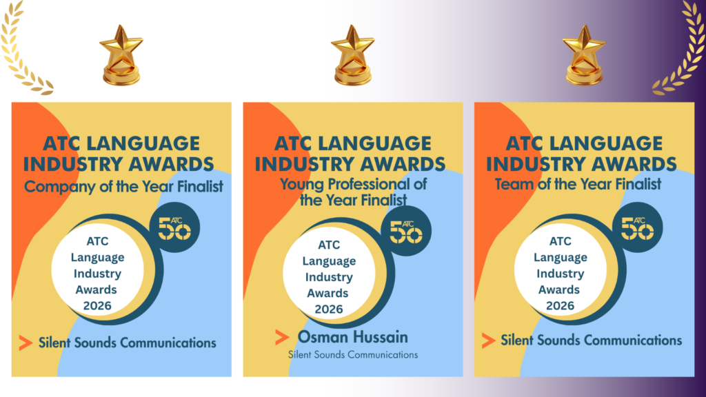 Listed as finalists 3 different categories of the ATC Language Industry Awards
