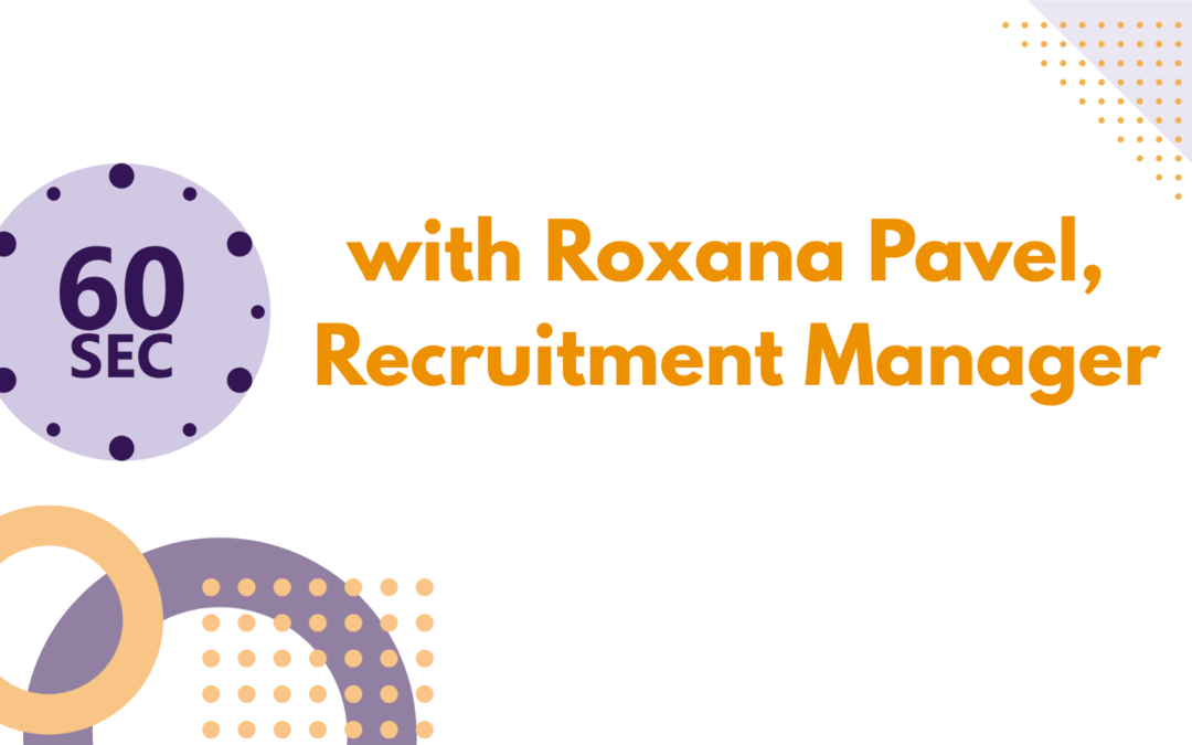 60 seconds with Roxana Pavel